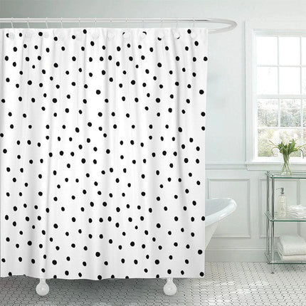 Duschvorhang im Design mit Polka-Dots