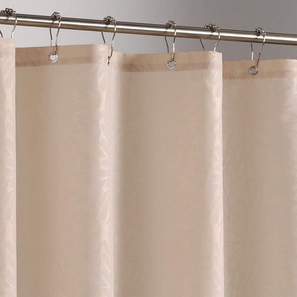 Einfarbiger Duschvorhang in dezentem Creme