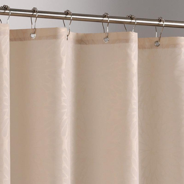 Einfarbiger Duschvorhang in dezentem Creme