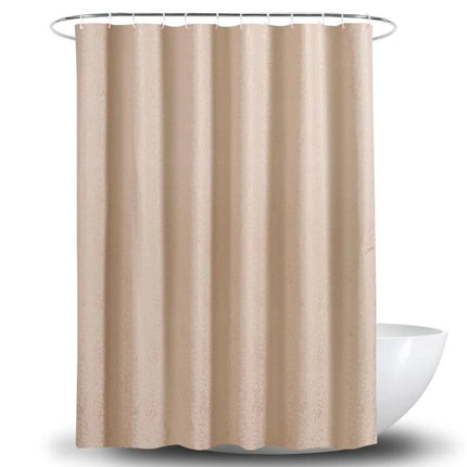 Einfarbiger Duschvorhang in dezentem Creme