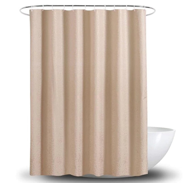 Einfarbiger Duschvorhang in dezentem Creme