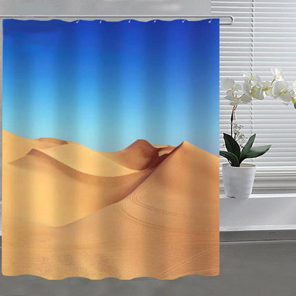 Duschvorhang mit Wüstenlandschaft und Dünen