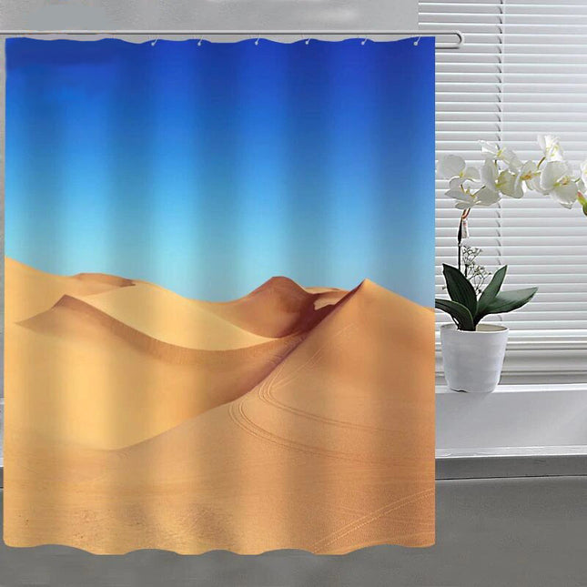 Duschvorhang mit Wüstenlandschaft und Dünen