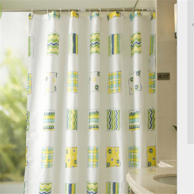 Lustiger Duschvorhang mit Käse Muster