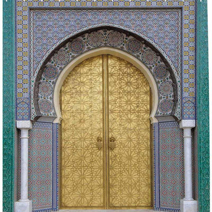 Orientalischer Duschvorhang im marokkanischen Stil