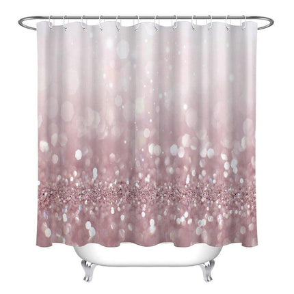 Moderner Duschvorhang mit Glitzer Effekt