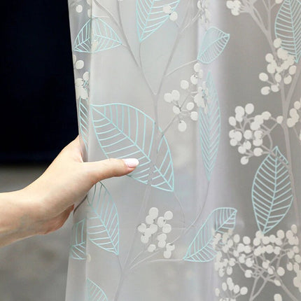 Transparenter PVC Duschvorhang mit Blumen
