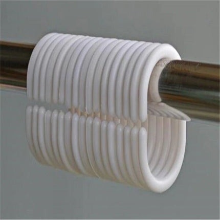 Duschvorhang mit buntem Hahn Motiv