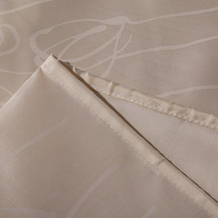 Duschvorhang floral gemustert in hellbeige