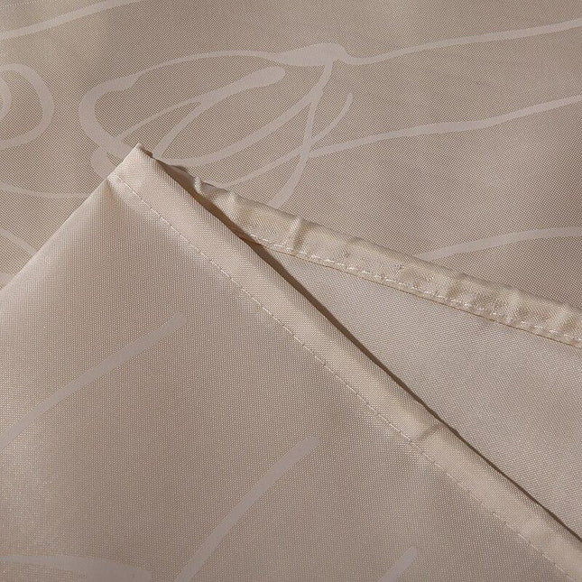 Duschvorhang floral gemustert in hellbeige