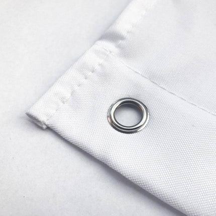 Gestreifter Duschvorhang in Beige Weiß