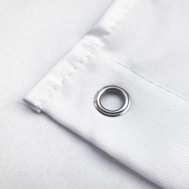 Gestreifter Duschvorhang in Beige Weiß