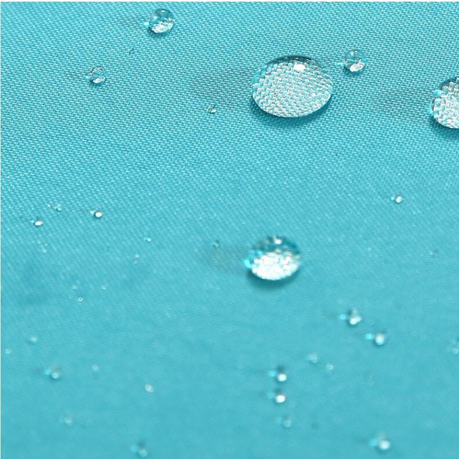 Einfarbiger Duschvorhang in Türkisblau