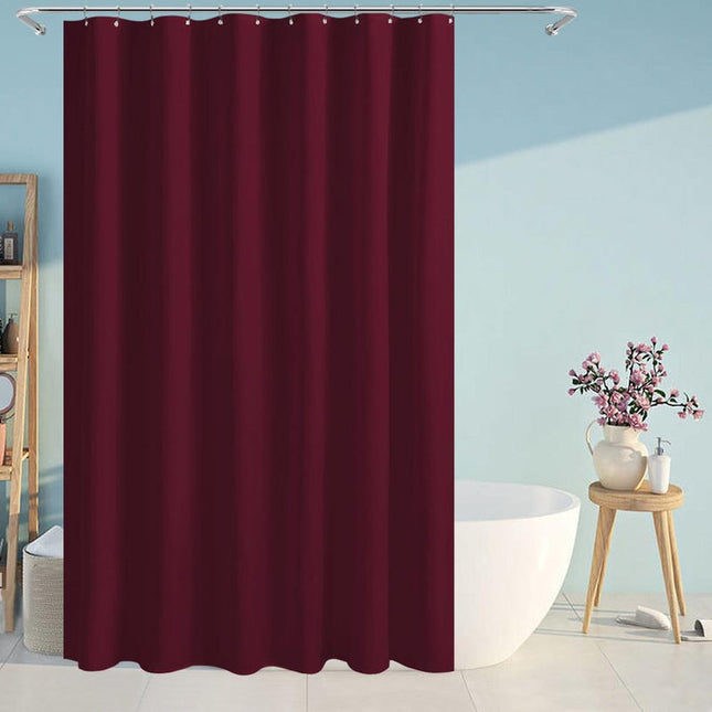 Eleganter Duschvorhang in Bordeauxrot