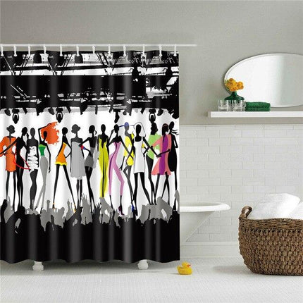 Duschvorhang Mode Laufsteg Design
