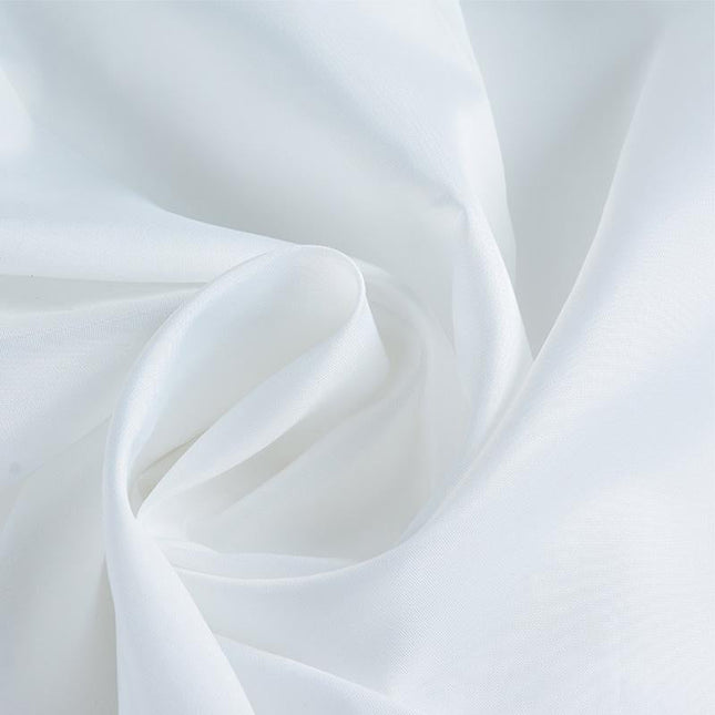 Weißer Duschvorhang aus Stoff waschbar