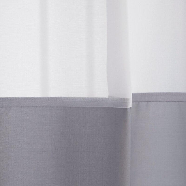 Moderner Duschvorhang in Grau Weiß