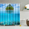 Duschvorhang Blau