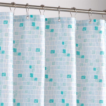 Duschvorhang mit maritimem Mosaik Muster
