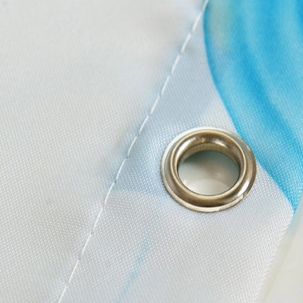 Duschvorhang mit maritimem Mosaik Muster