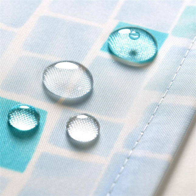 Duschvorhang mit maritimem Mosaik Muster