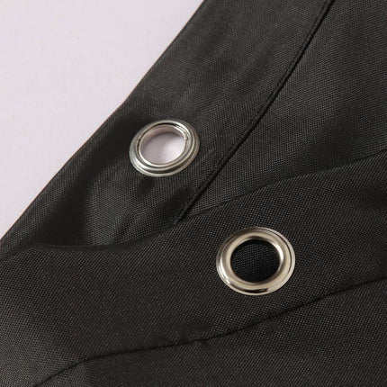 Schwarzer Duschvorhang einfarbig für modernes Bad