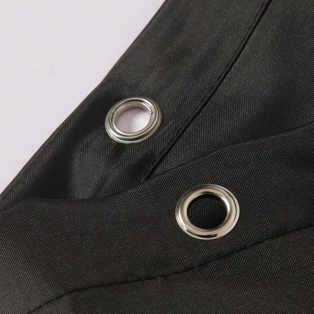 Schwarzer Duschvorhang einfarbig für modernes Bad