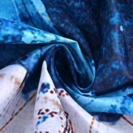 Maritimer Duschvorhang Oktopus Vintage-Karte