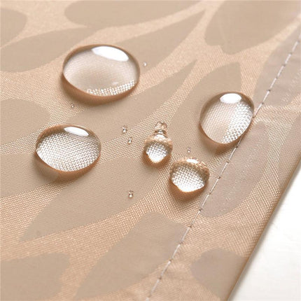 Blickdichter Stoff Duschvorhang in dezentem Beige