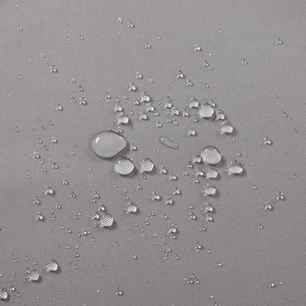 Grauer Duschvorhang aus Stoff für Badezimmer