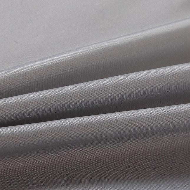 Grauer Duschvorhang aus Stoff für Badezimmer