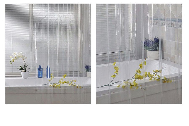 Klarer durchsichtiger Duschvorhang aus Vinyl