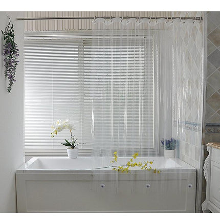 Klarer durchsichtiger Duschvorhang aus Vinyl