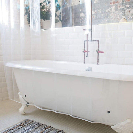 Klarer durchsichtiger Duschvorhang aus Vinyl