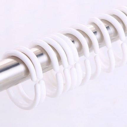 Transparenter Duschvorhang mit dezentem Glitzermuster