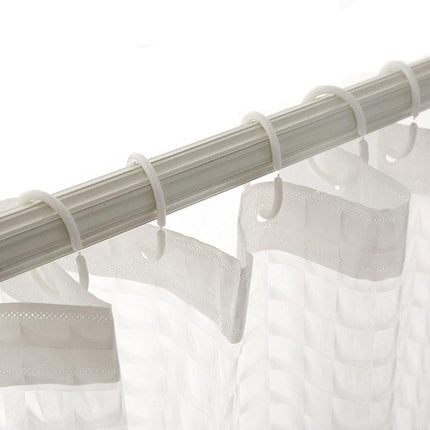 Dicker transparenter Duschvorhang mit Struktur