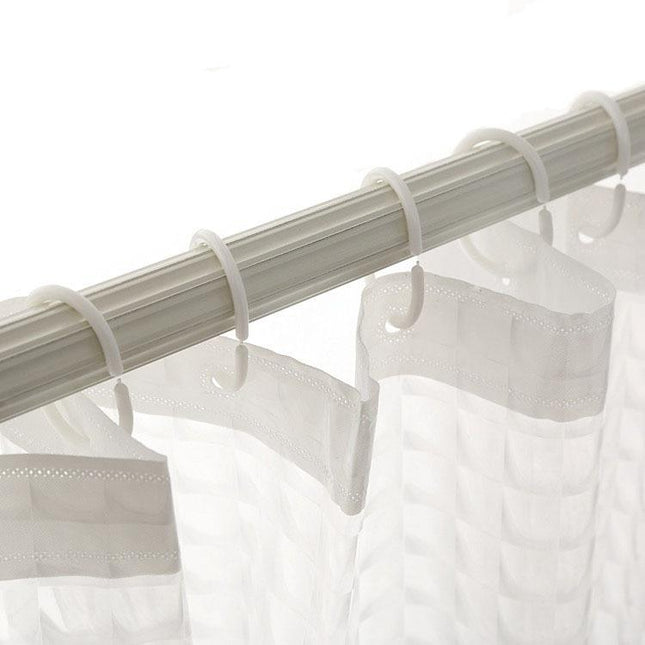 Dicker transparenter Duschvorhang mit Struktur