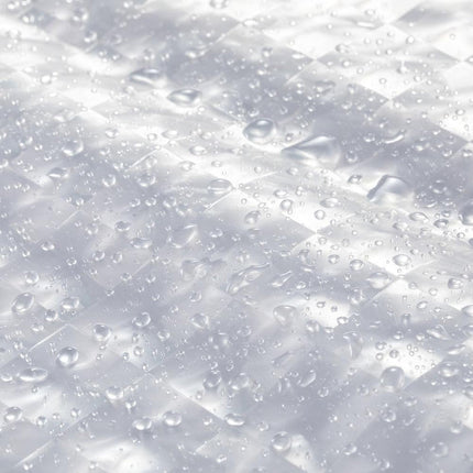 Transparenter Duschvorhang mit 3D Würfelmuster